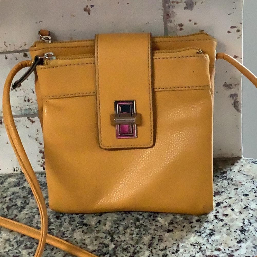 Tignanello  pebble grain leather crossbody purse.